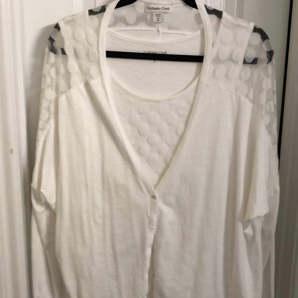 Set of tops w/cardigan